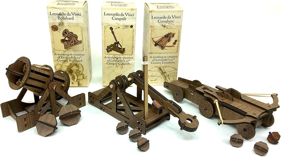 Amazon.com: PATHFINDERS Leonardo Da Vinci weapons mini model